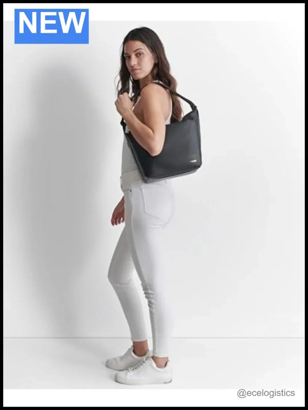 DKNY Lena Hobo Bag - Polyurethane Shoulder Bag